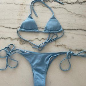 Baby Blue String Bikini